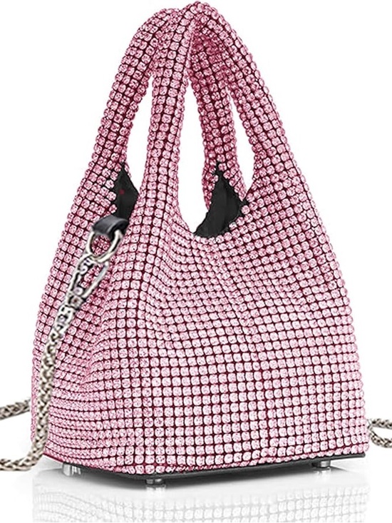 Sparkling Bling Things Handbags - NWT Sparkling Bling SwarovskI Crystal Rhinestone Bucket Bag Shoulder Pur…